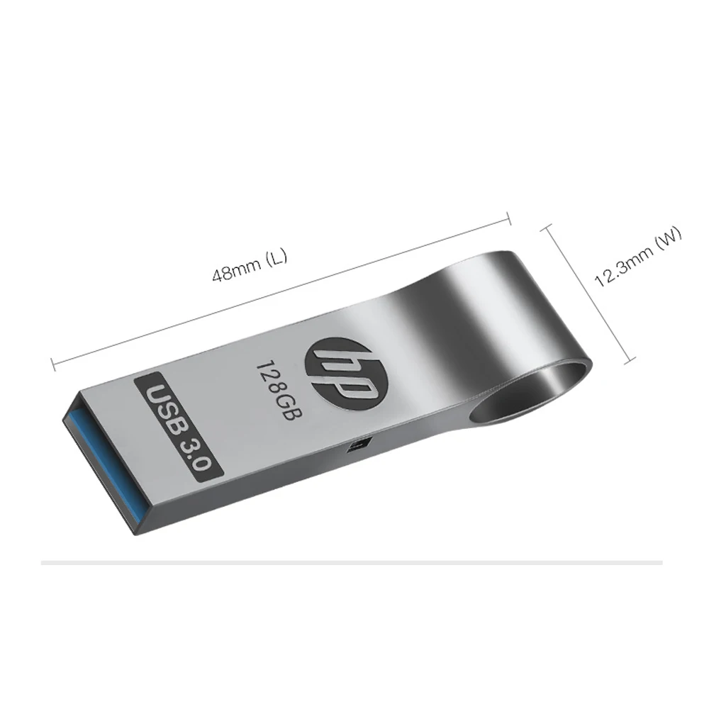 Hp Mini Metal флеш-накопитель USB 3,0, 128 ГБ, 64 ГБ, 32 ГБ, 16 ГБ, флеш-накопитель на ключ, портативная карта памяти, флешка для хранения, флэш-диск