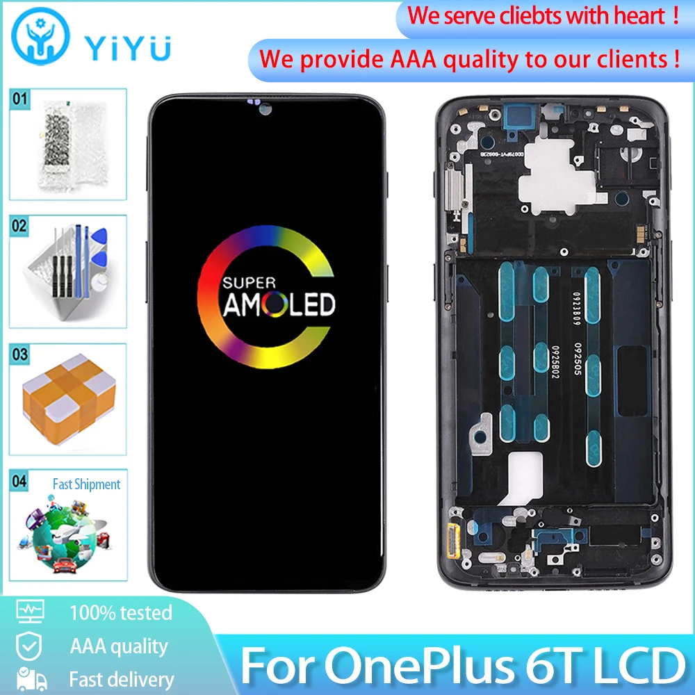 6-41-100-amoled-for-oneplus-6t-lcd-display-oem-change-touch-screen