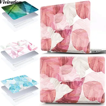 

Hot Sale PVC Full Protective Laptop Replace Cover For Macbook Air 13 A1466 A1369 Case Cover Pretty Leaves Prints Women Hard Skin