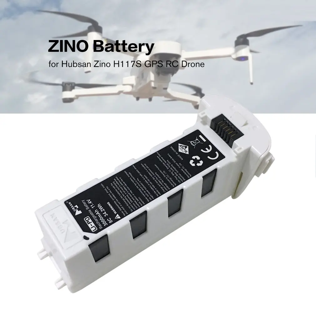 Hubsan ZINO Аккумулятор для беспилотника запасные части 11,4 в 3000 мАч батарея аксессуары для ZINO000-38 H117S 4K Foldadle HD FPV Дрон