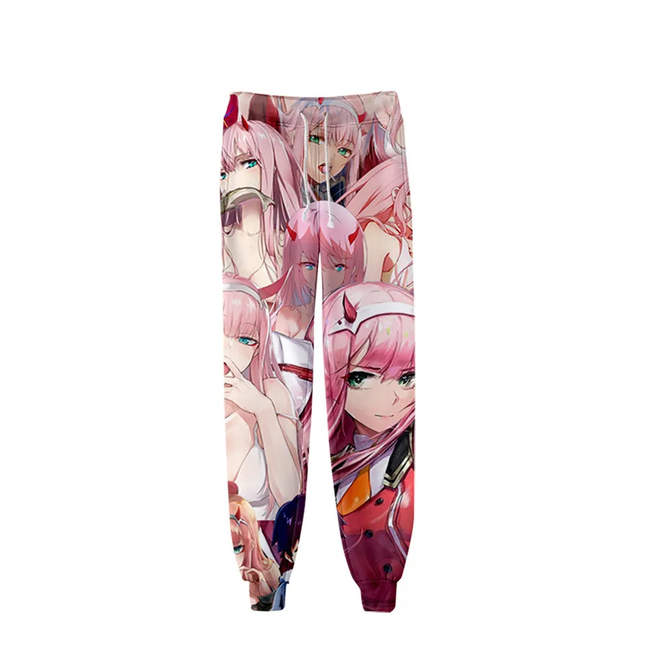 Anime DARLING in the FRANXX 3D Pants Jogging Zero Two Casual Men Women Sweatpants Cosplay clothing Long Sport Trousers women's snow pants