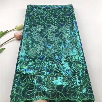 

2019 Latest French Lace Fabric for Wedding Lace Fabric High Quality African Sequins Lace Fabric 2019 African Lace Material 5yard