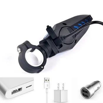 

Hot USB Rechargeable Waterproof Bike Handlebar LED Bicycle Safety Lights Cycling Lamp Of Grip Horns Alarm Warning Lamps 1 Pairs