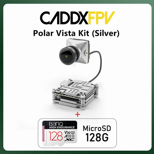 Caddx Polar Vista Kit Silver + 128GB SD card Caddx Polar Vista Kit Silver + 128GB SD card