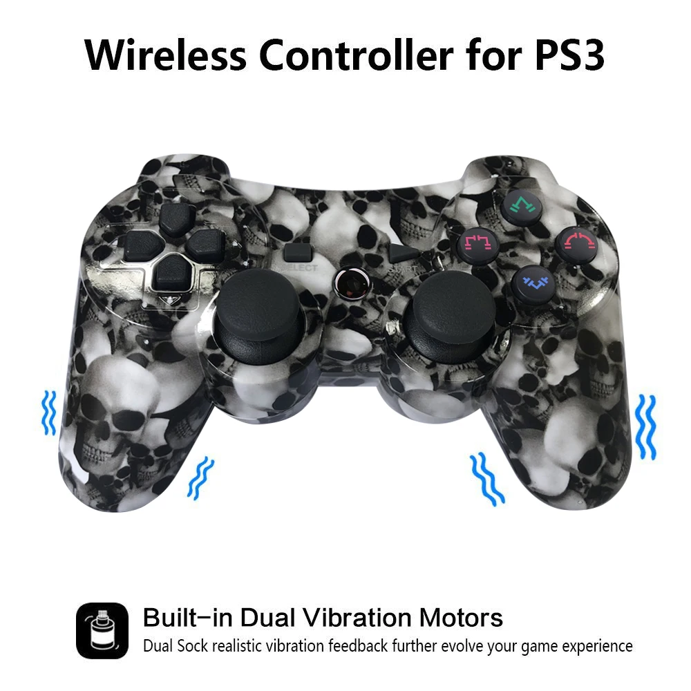 

New Wireless Double Shock Gamepad For Playstation3 Sixaxis For PS3 Controller Dualshock Joystick For Game Controller 