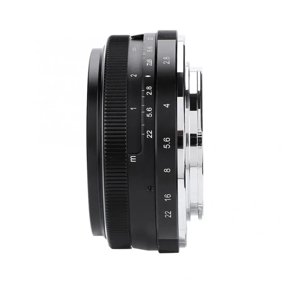 Lente para celular MEIKE 28 мм F2.8 APS-C объектив с ручным фиксированным фокусом для Fuji X Mount беззеркальных камер чечевица