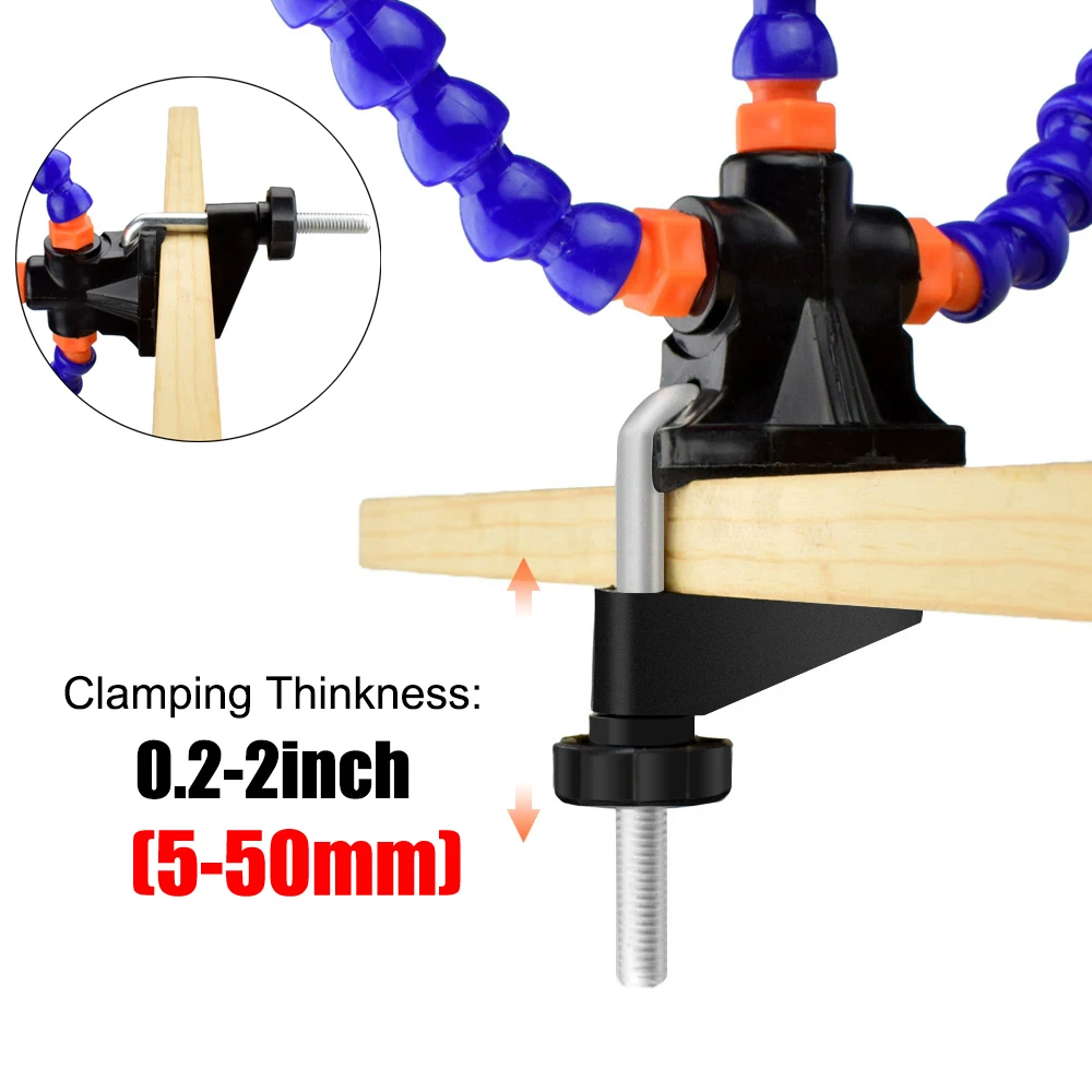Soldering Tool NEWACALOX Helping Hands Third Hand PCB Holder Vise Table Clamp Solder Stand for PCB Repair Jewelry Crafts soldering tool