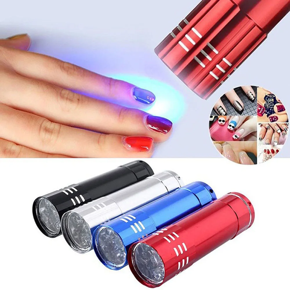 

1Pcs Professional Gel Nail Dryer UV Lamp Portable Mini LED Flashlight For Nail Gel 15s Fast Dry Cure Nail Art Dryer Tools