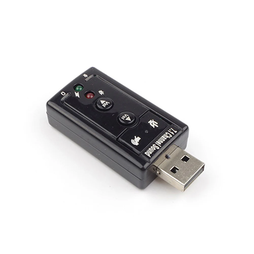 휴대용 USB 2.0 외장 사운드 카드, 가상 7.1 채널 스테레오 오디오 어댑터, USB 2, 신제품