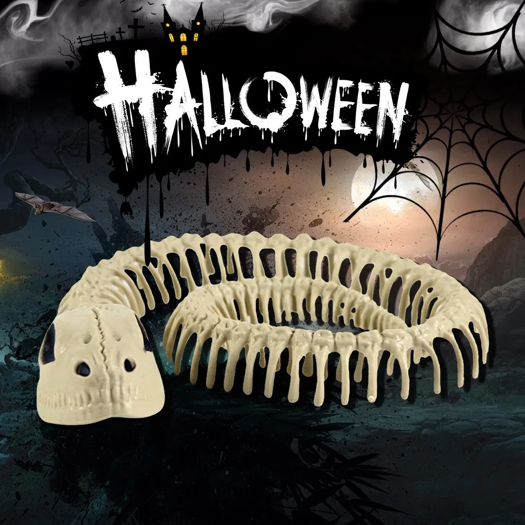 Розыгрыш на Хэллоуин Опора Скелет животные модель змеиные кости ужасная игрушка