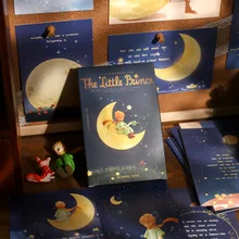 

30PCS/Lot The Little Boy Prince And Good Night Theme Postcards Gift Card DIY Bookmark Message Cards Supplies Free Shipping