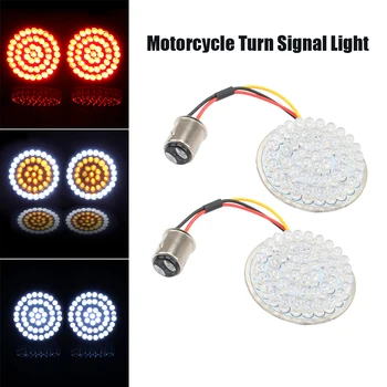 

Motorcycle 1156 1157 LED Turn Signal Indicator Light Lamp Insert Light/Lens Cover for Harley Sportster XL1200 883 Dyna Softail