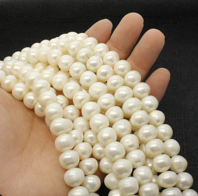 11-12mm wholesale round freshwater pearl beads, AA+ - pearl jewelry  wholesale