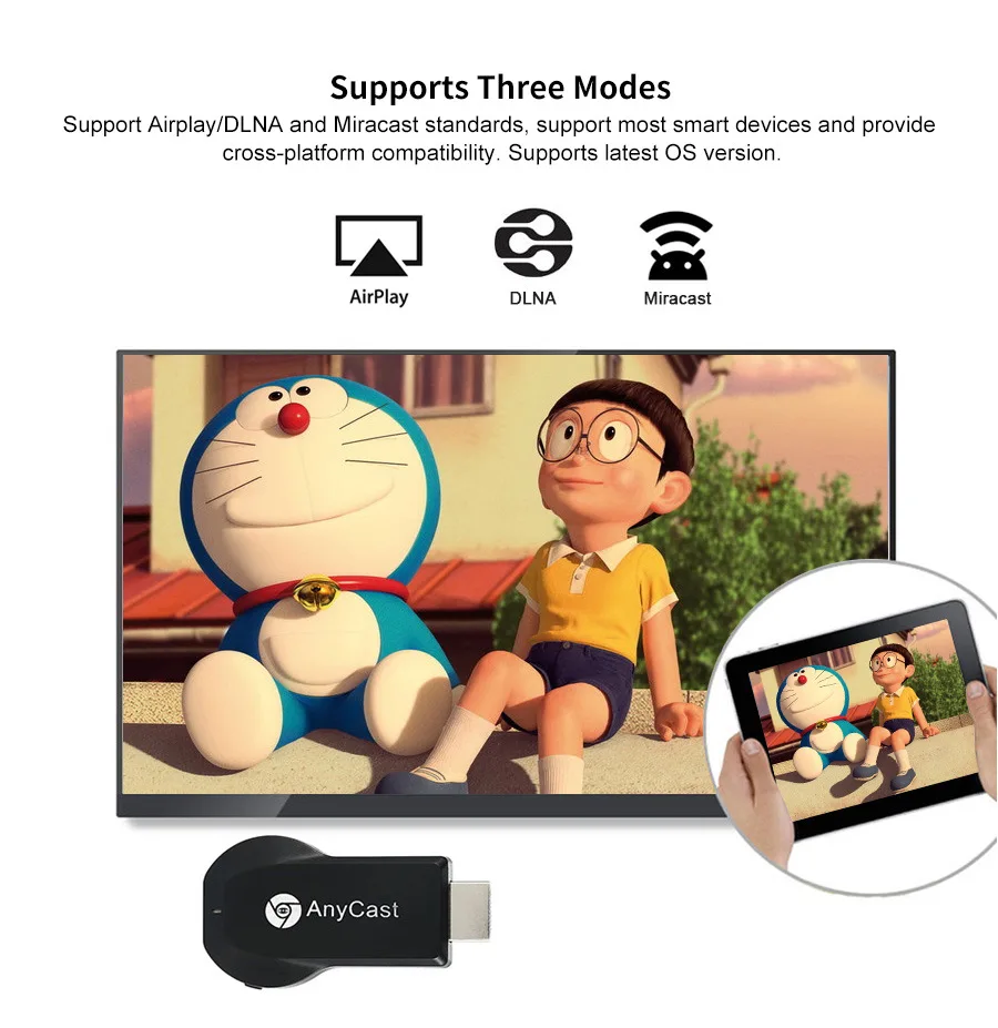 Anycast M4 Plus Fire tv Stick Amazon HDMI WiFi Dongle 1080P HD для YouTube хромированный литой для Android IOS tv Miracast Chromecast