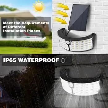 

Dual Head Solar Wall Light 3 Modes Motion Sensor Wall Lamp IP65 Waterproof Solar Lighting Outdoor Garden Decoration Lights