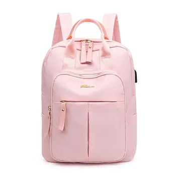 

Fashion Backpack Women's Oxford Textile Material Classic Simple Back Pack Pure Color Bag Kpack High Quality Travel Backpack
