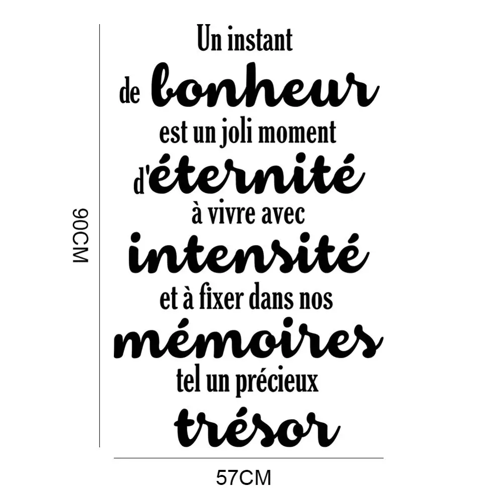 Stickers citation et texte : motivation, amour, famille, bonheur