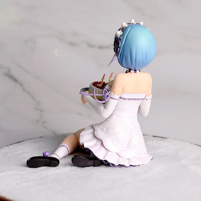 13cm Action Figure Re:life In A Different World From Zero Rem Re Zero  Birthday Cake Ver. PVC Collection Model Toy Birthday Gift - AliExpress