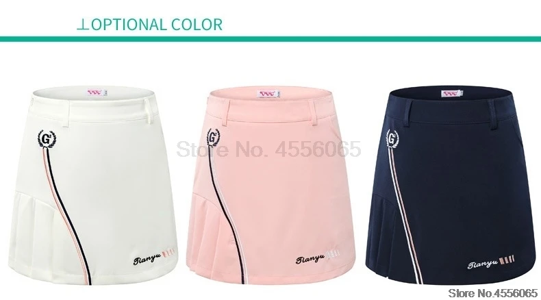 Summer Women Golf Pleated Skirt Breathable Golf Shorts Ladies Cotton Quick-Drying Golf Dress Sportwear S~XL D0671