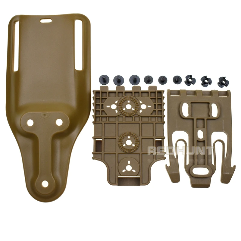 Gun Hoster Accessories Mid-Ride Belt Loop Adapter Mid-Ride Drop Low-Ride Universal Belt Quick Locking Kit