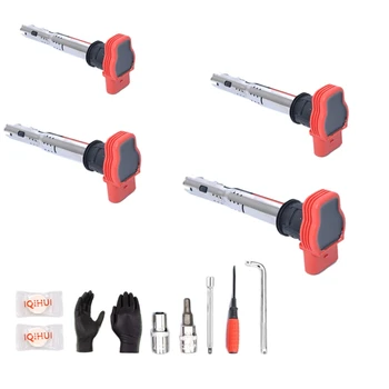 

NEW-4X Ignition Coil 06E905115E Fit for A4 A5 A6 A8 R8 S5 S6 SQ5 Touareg
