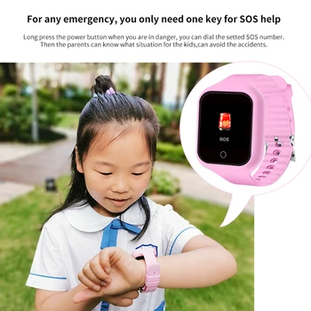 

GPS SOS Smart Phone Watch 1.3 inch Touch Screen IP67 Kid Camera Position Watches Smart Watch GPS Child Phone Position