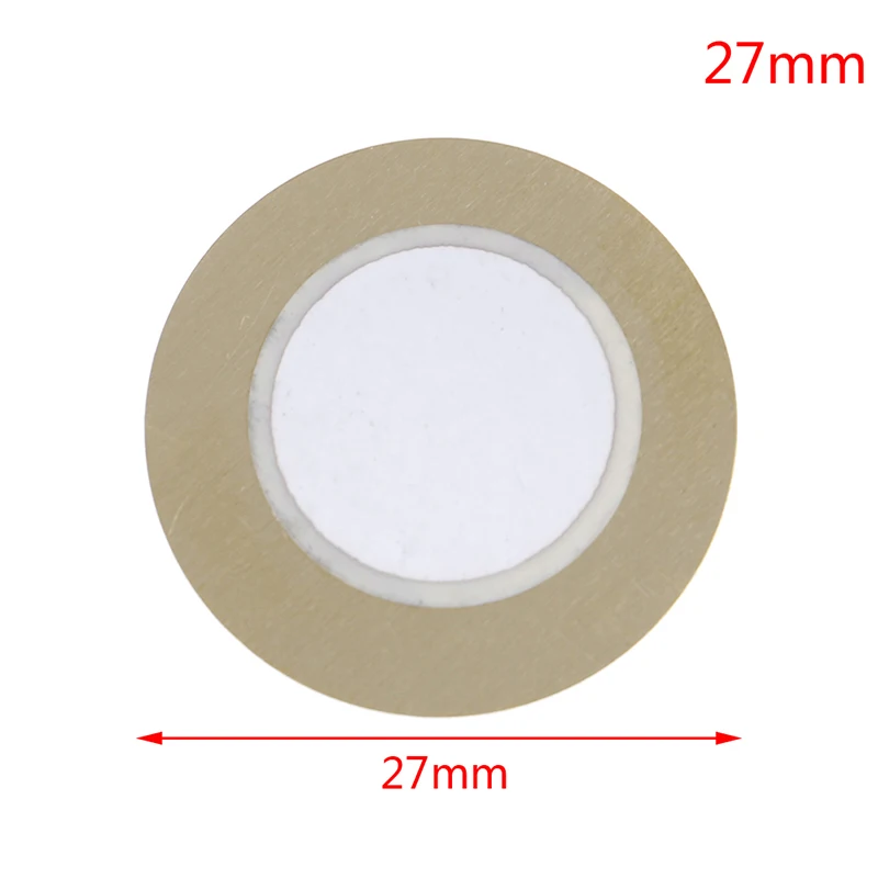 10pcs 12mm 15mm 18mm 20mm 27mm 31mm 35mm 41mm 50mm  Piezo Elements Sounder Sensor Pad Round Trigger Drum Disc Copper