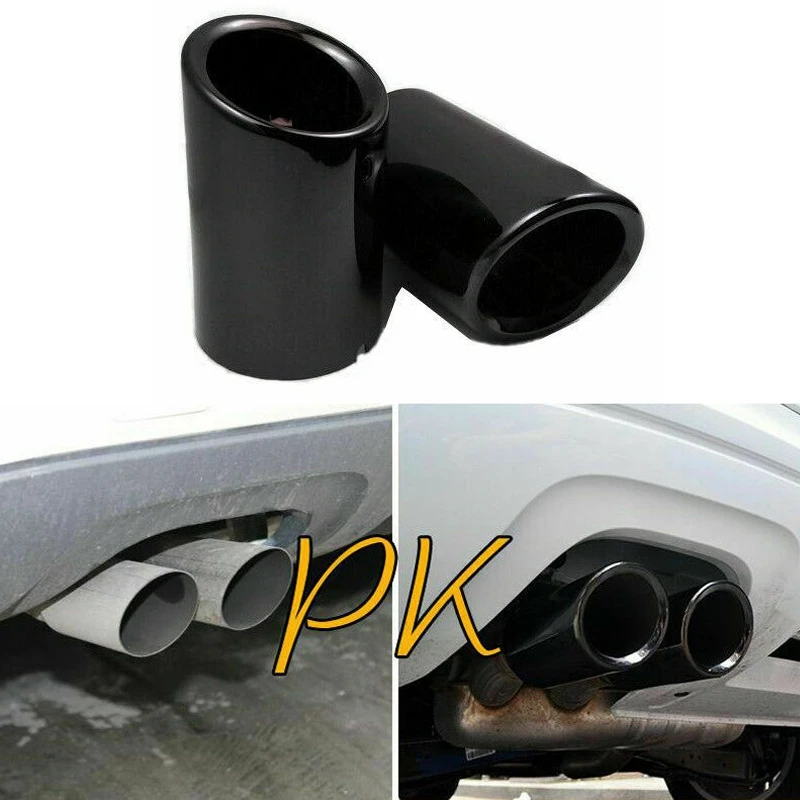 

2pcs Modified Car Exhaust Systems Muffler Pipe Tail Tip Cover For VW Volkswagen Jetta MK6 1.4T Golf 6 Golf 7 MK7 1.4T