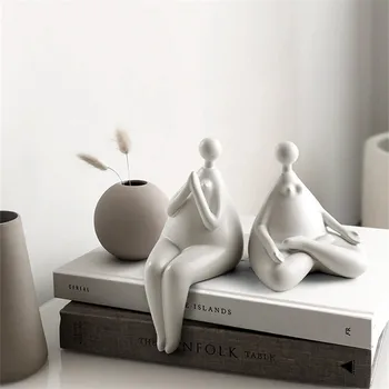 

NORDIC ABSTRACT FAT LADY GIRLS FIGURINE CERAMICS FIGURE ART SCULPTURE DECORATION CERAMIC CRAFT HOME DECOR ACCESSORIES R4576