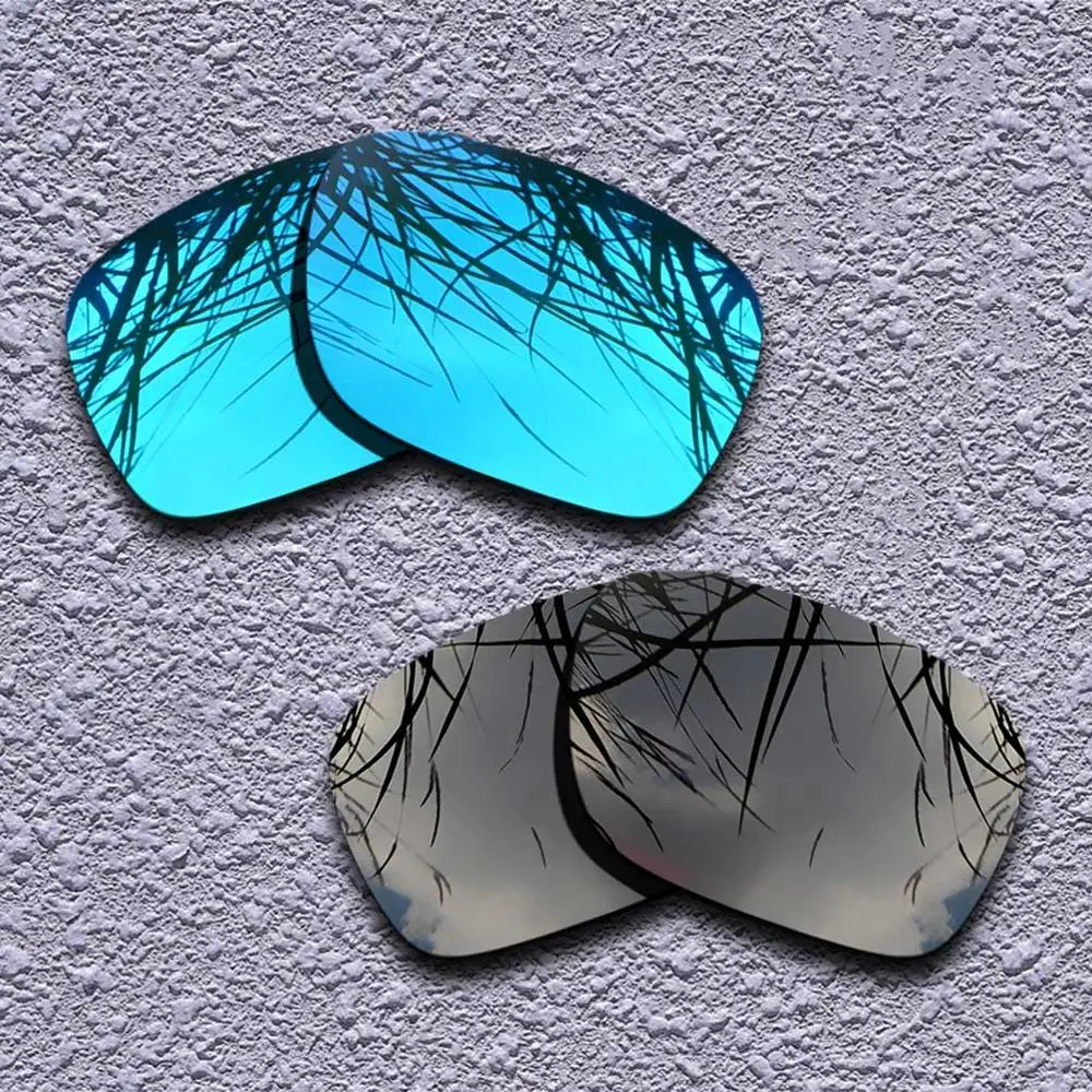 Blue-Black 2 пары поляризованных сменных линз для солнцезащитных очков Oakley Holbrook-несколько вариантов - Цвет линз: Blue-Black