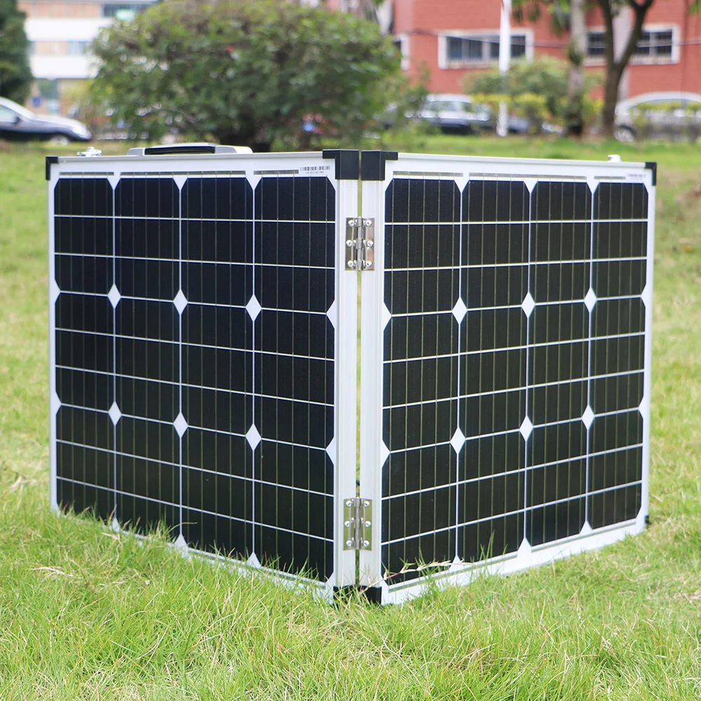 Dokio 100W (2 шт х 50 Вт) складной Панели солнечные Китай pannello solare usb контроллер элемент