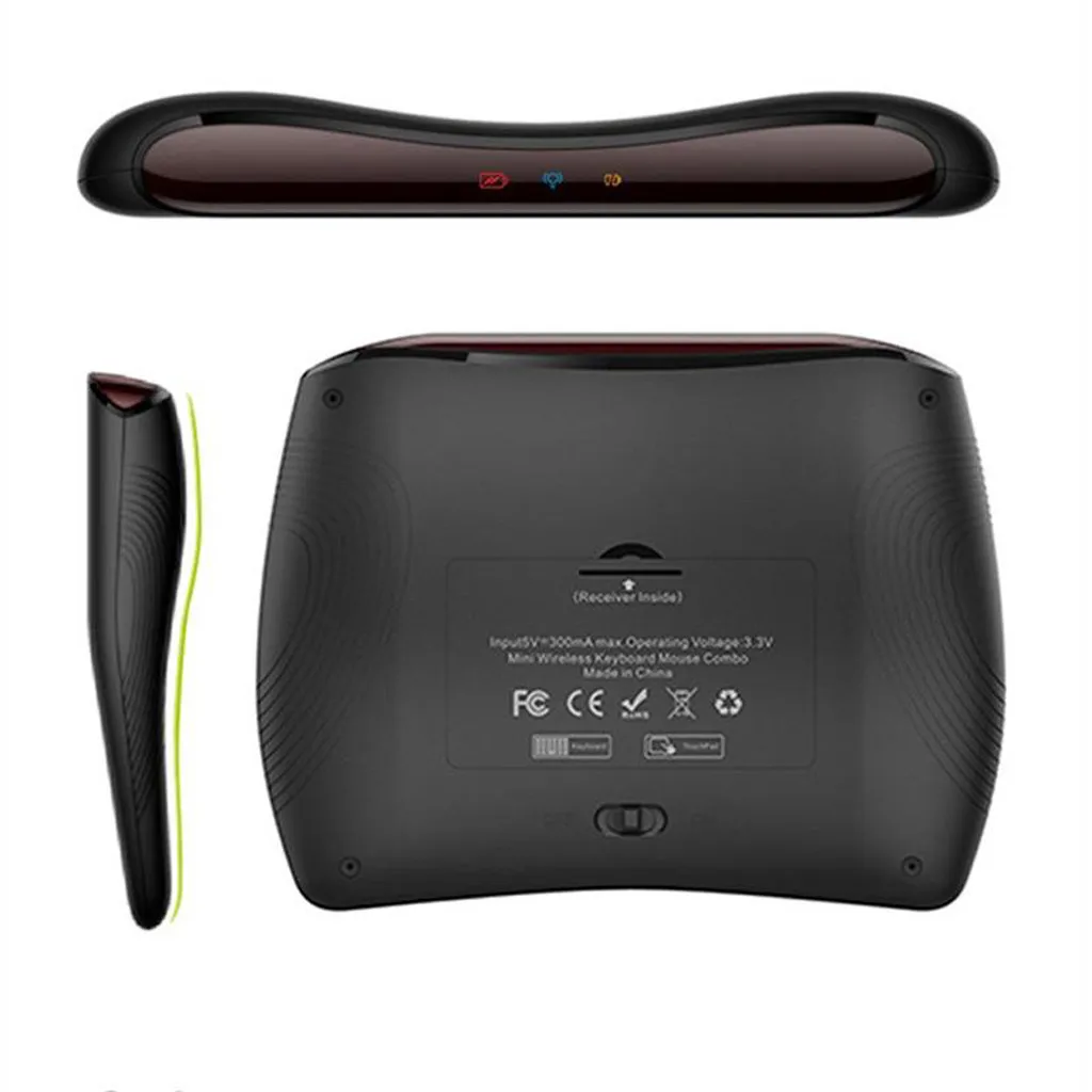 Английская клавиатура D8 Pro Plus i8 Mini 2,4 ГГц Беспроводная клавиатура английская версия с тачпадом 2 Teclado 78 клавиш светодиодная подсветка