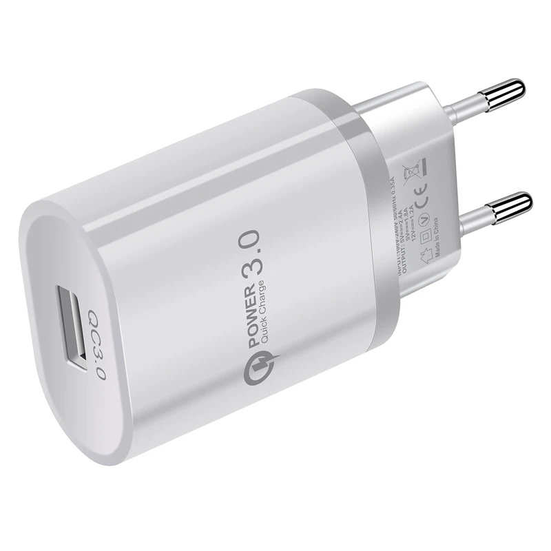 Дорожное настенное быстрое зарядное устройство для телефона type-c USB кабель для передачи данных для Xiaomi 5 5S A1 A2 A3 6 Note 2 3 MIX 2 2S One Plus 5 5T 6T 7T Pro - Тип штекера: Only White Charger