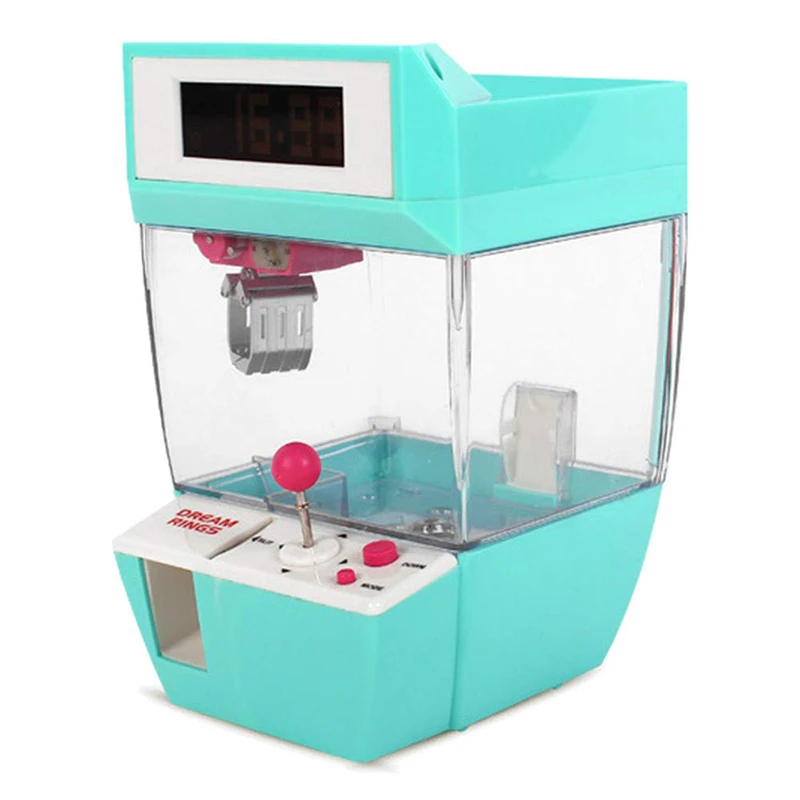 Automatic Toy Kids Crane Candy Doll Grabber Claw Arcade Catcher Alarm Clock Coin Operated Game Machine | Спорт и развлечения
