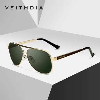 

VEITHDIA Classic Stainless Steel Mens Sunglasses Polarized Coating Lens Sun Glasses Eyewear Accessories For Men VB3152