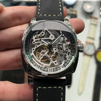 

Seagull Movement St1646k Watch Men's Automatic Mechanical Hollow Punk Wind Luminous Watch