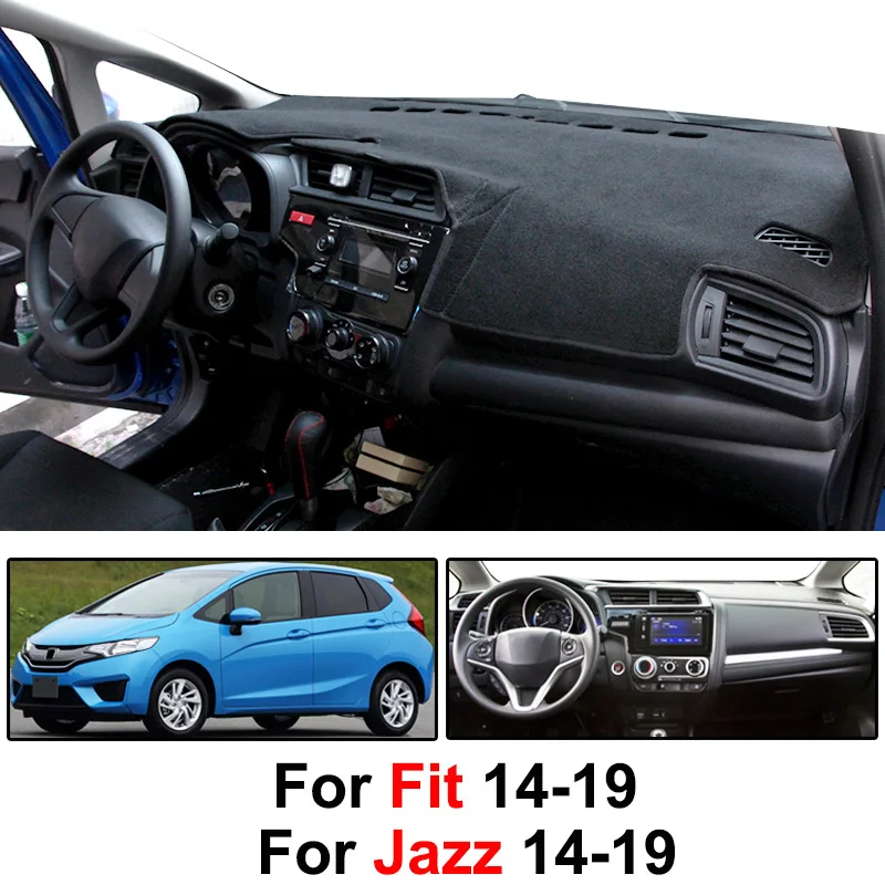 Xukey коврик приборной панели крышка приборной панели для Honda Fit Jazz MK3 LHD