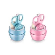 4 шт./компл. Детские маникюрные ножницы для новорожденных Уход за ногтями анти-мясо ребенка безопасные ножницы маникюрные пинцеты для чистки