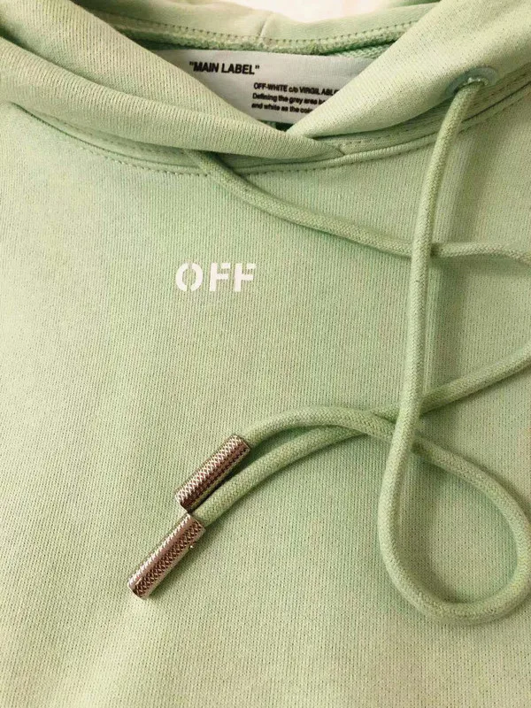 19ss Off-White OW для мужчин и женщин унисекс для влюбленных стрела косая полоска модная повседневная хлопковая толстовка с капюшоном Свободная куртка с капюшоном