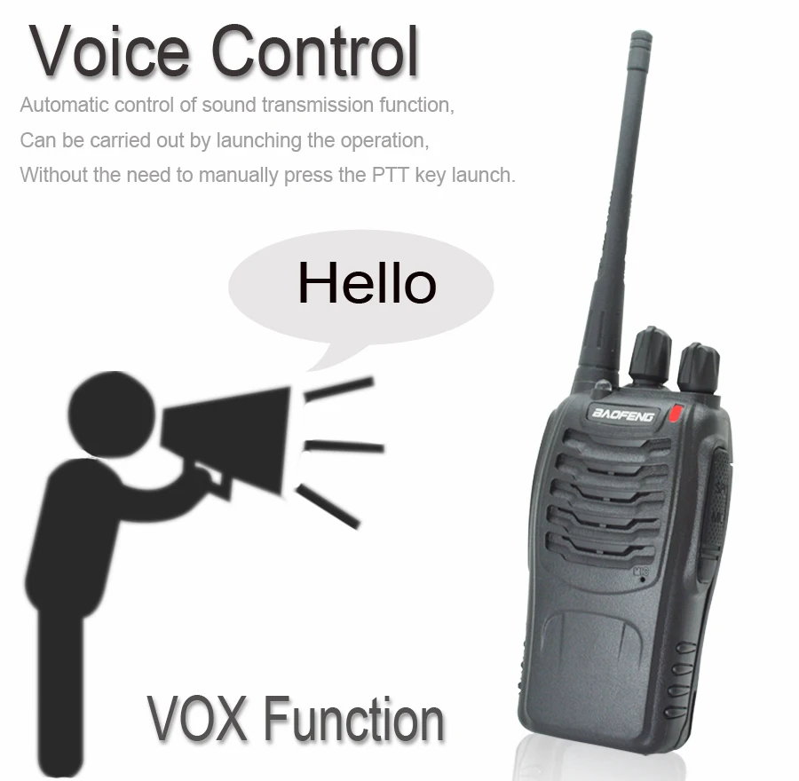 2 шт./лот baofeng BF 888S иди и болтай Walkie talkie двухстороннее радио комплект 888s UHF 400 470 МГц