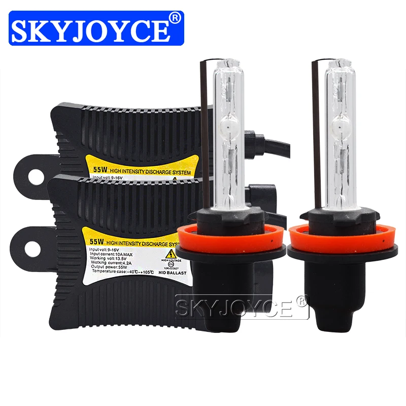 SKYJOYCE 55W Slim Digital HID комплект ксенонового балласта DC 12V Cnlight Ксеноновые лампы H1 H3 H11 D2H