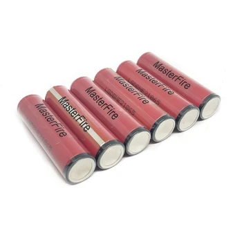 

MasterFire 6PCS/LOT Genuine LG ICR18650HE2 2500mah battery 18650 HE2 30A rechargeable lithium protected batteries with PCB