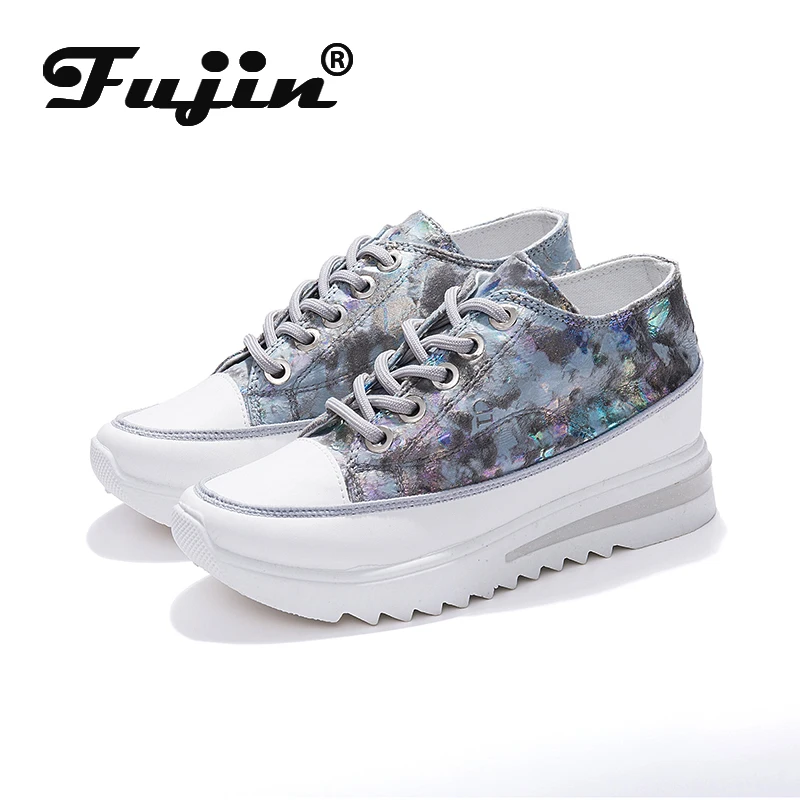 

Fujin women vulcanized shoes platform sneakers wedge heel shoes spring autumn women casual shoes sneakers for women