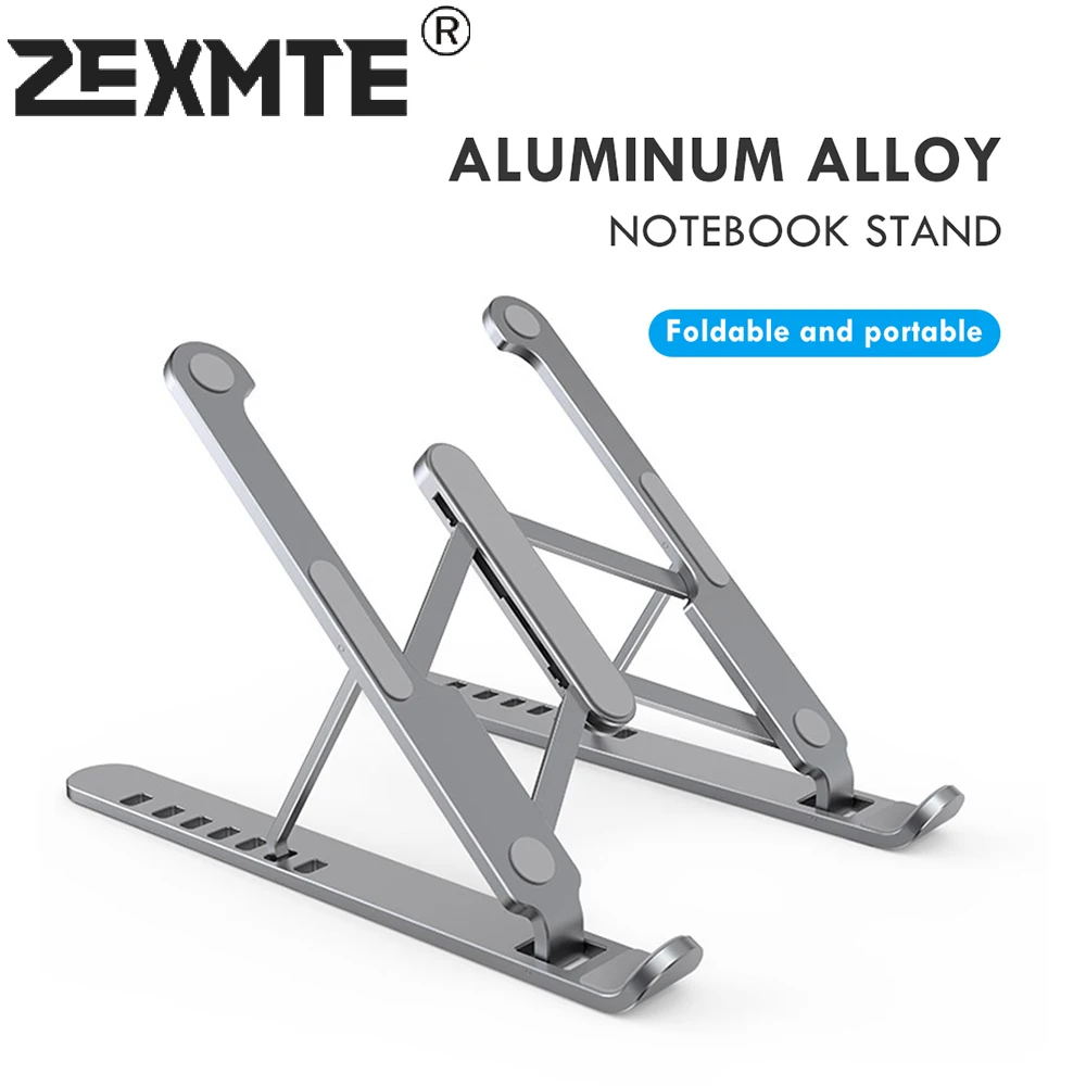 Zexmte Adjustable Laptop Stand Aluminium Alloy Laptops Holder for HP MacBook Pro Notebook