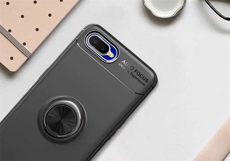 OPPO RX17 neo металлический корпус кольцо-держатель на палец для мобильного телефона из мягкого силикона ТПУ с рисунком задняя крышка чехол для OPPO RX 17 neo R15X OPPO K1 чехол противоударный корпус