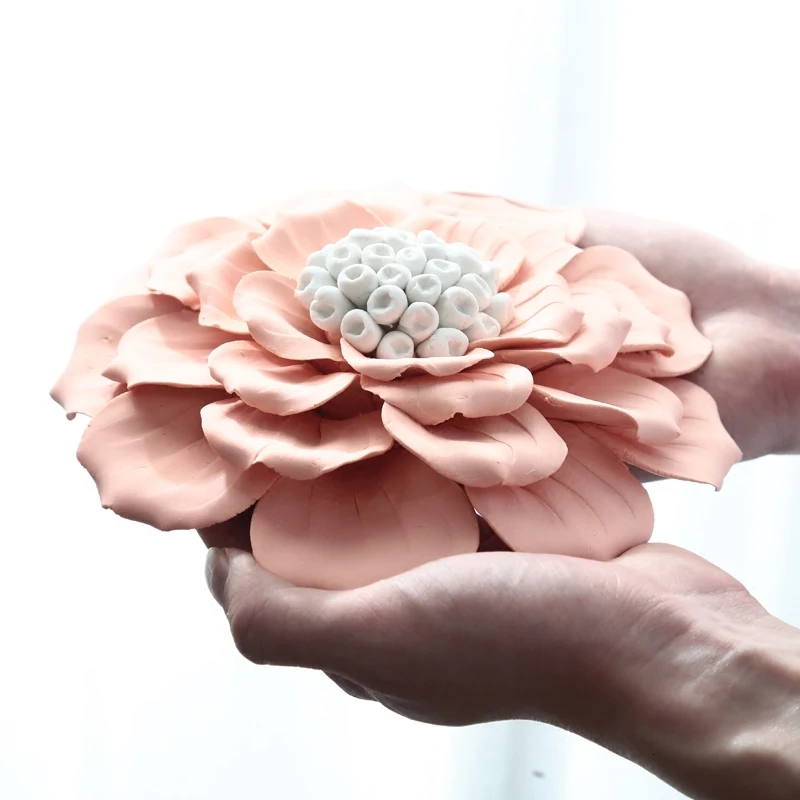 Современный 3D стерео настенный керамический Цветок Подвесные Искусственные