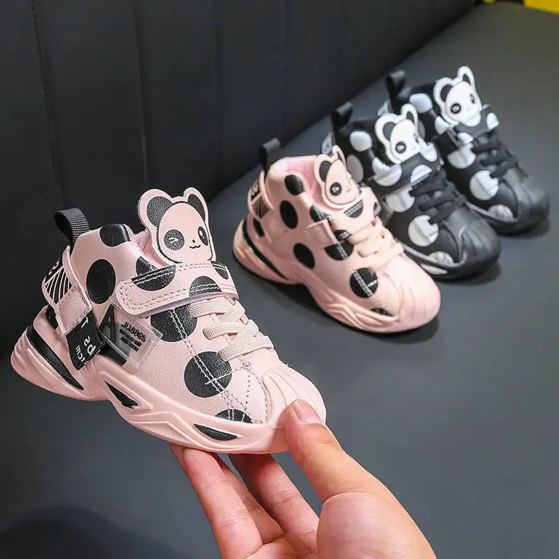 Повседневная обувь для мальчиков новинка 2019 детская с пандой модели девочек на