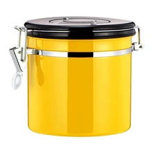 Горячие 1.2L герметичный чай кофе сахар наборы контейнер для хранения канистра набор для кофейных зерен молотый чай контейнер желтый L