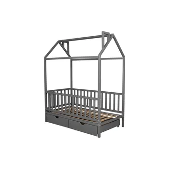 

"Bed baby natural wood домовёнок-3 (with boxes)" furniture holding