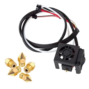 

3D Printer for Ender 5 Complete Assembly Extruder Set 24V with 2 Cooling Fans for 3D Printer Ender 5 / Ender 5 Pro